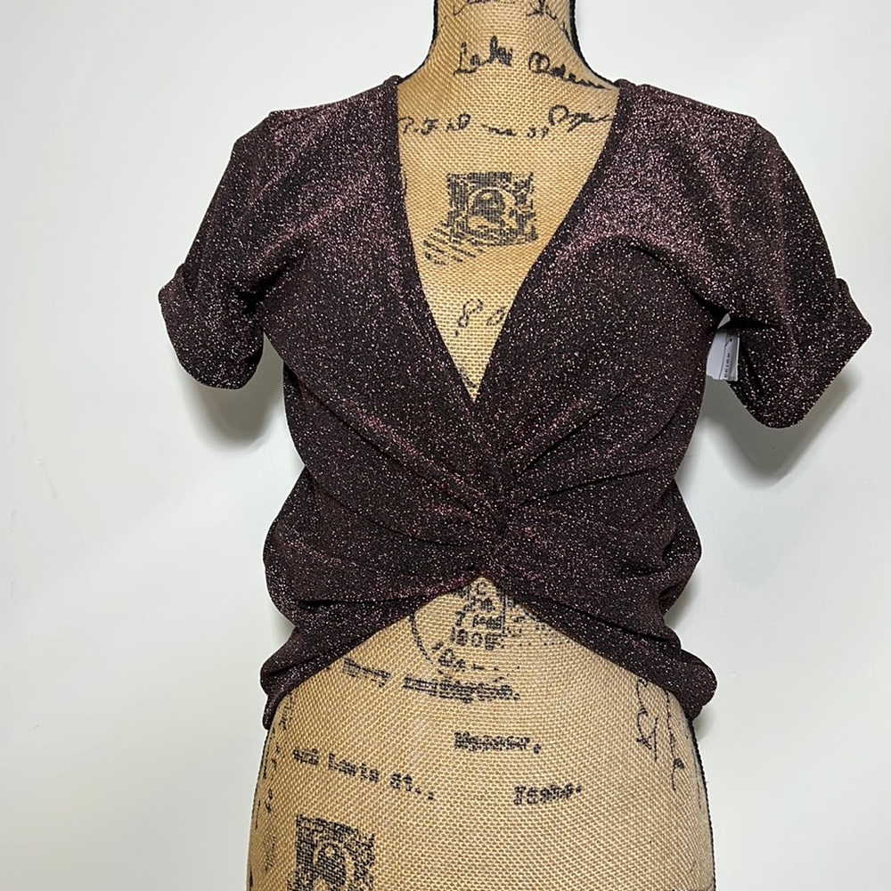 ELA || Twist Cropped Top. Sz. L